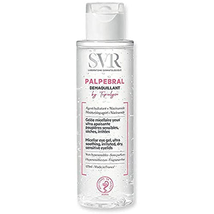 SVR - Gel Desmaquillante para Ojos PALPEBRAL - Remoción Diaria de Maquillaje - Suaviza Piel Sensible - Enriquecido con Niacinamida - Sin Fragancia, - imagen 1