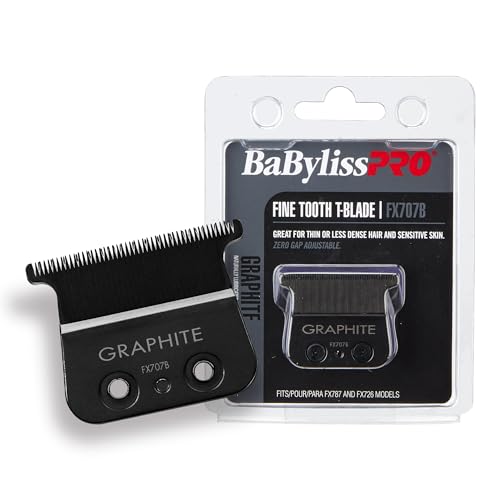 Cuchilla de Repuesto BaBylissPRO Barberology de Dientes Finos de Grafito para Recortadoras de Cabello (FX707B), Negra - imagen 4