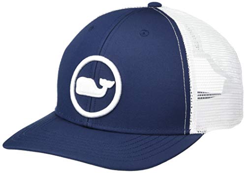 Gorra Trucker de Rendimiento para Hombre Vineyard Vines Whale Dot, Azul Blazer, Talla Única - imagen 1