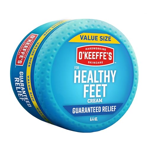 Crema para Pies O'Keeffe's para Pies Saludables - Tarro de 6.4 oz (1 Paquete) - Alivio para Pies Extremadamente Agrietados y Secos, Hidratación - imagen 3