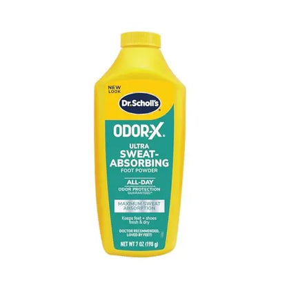 Polvo para pies Dr. Scholl's ULTRA-ABSORBENTE, 7 oz - Máxima absorción de sudor, alivio clínicamente probado por 12 horas, mantiene los pies frescos - imagen 3