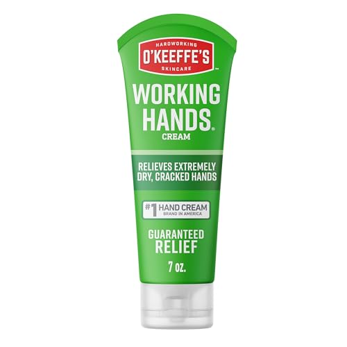 Crema de Manos O'Keeffe's Working Hands para Sequedad Extrema - Tubo de 7 oz (1 Paquete) - Cuidado Reparador para Manos Agrietadas y Secas - imagen 1