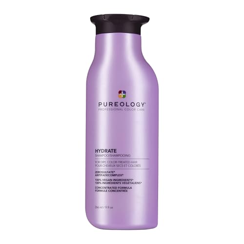 Champú Hidratante Pureology - Para Cabello Seco o Tratado con Color, Champú Vegano y Libre de Sulfatos, Con Extracto de Rosa y Té Verde, 9 Fl Oz - imagen 3