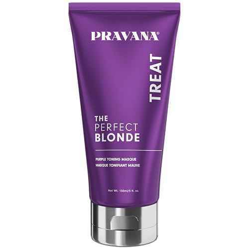 Pravana The Perfect Blonde Mascarilla Toning Púrpura | Neutraliza Tonos Amarillos y Naranjas | Para Cabello Tratado con Color | Aporta Fuerza, Brillo - imagen 1