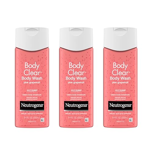 Neutrogena Body Clear Gel de Baño para Acné con Pomelo Rosa - Fórmula con Ácido Salicílico para Tratamiento de Brotes, Limpiador Exfoliante, 8.5 fl. - imagen 1