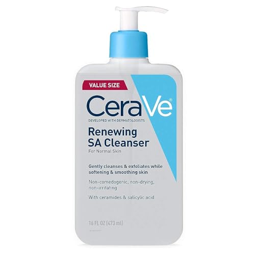 Limpiador Exfoliante Facial CeraVe con Ácido Salicílico, Ácido Hialurónico, Niacinamida y Ceramidas, Suave y Sin Fragancia, 16 Onzas - imagen 1