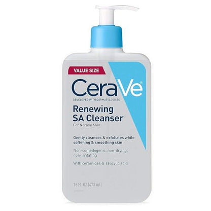 Limpiador Exfoliante Facial CeraVe con Ácido Salicílico, Ácido Hialurónico, Niacinamida y Ceramidas, Suave y Sin Fragancia, 16 Onzas - imagen 2