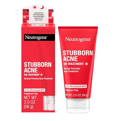 Neutrogena Tratamiento Facial AM para Acné Persistente con 2.5% de Peróxido de Benzoilo, Tratamiento Diario Sin Aceite, 2.0 oz - imagen 4
