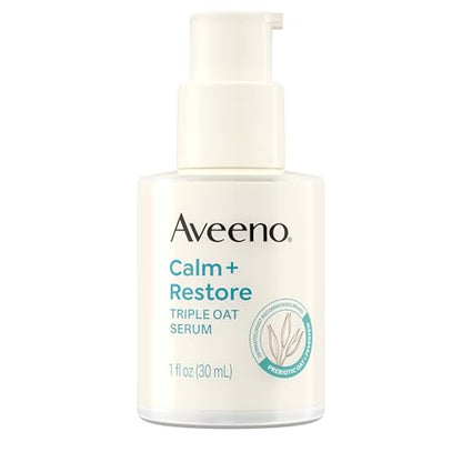 Serum Facial Hidratante Aveeno Calm + Restore Triple Oat para Piel Sensible, Suave y Ligero, No Comedogénico, Hipoalergénico y Sin Fragancia, 1 fl. oz - imagen 1