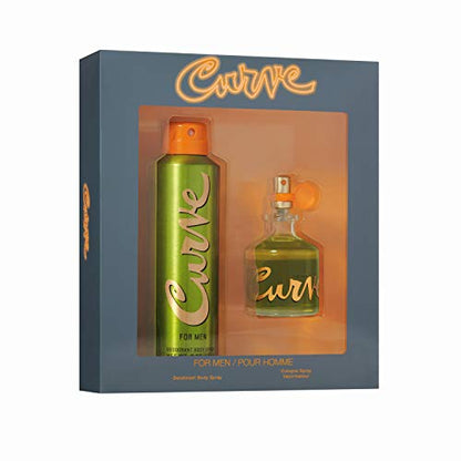 Set de Regalo Curve para Hombre, Fragancia Masculina, 2 Piezas, 2.5 Fl. Oz. Eau De Cologne y 6.0 Oz. Spray Desodorante, 2 Unidades - imagen 1