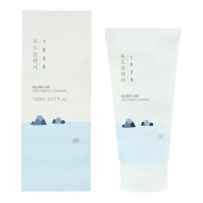 ROUND LAB 1025 Dokdo Limpiador 5.07 Fl Oz, Limpiador Facial Bajo pH para Piel Sensible, Espuma Suave para Limpieza Profunda y Remoción de Maquillaje, - imagen 1