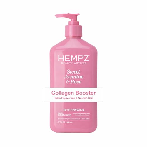Hempz Hidratante Corporal de Jazmín Dulce y Rosa para Mujeres, 17 Fl. oz. - Loción Vegana Hidratante con Aceite de Semilla de Cáñamo, Colágeno y - imagen 3