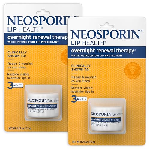 Neosporin Terapia de Renovación Nocturna para Labios, Protectante y Humectante de Petrolato Blanco, 0.27 oz, Paquete de 2 - imagen 3