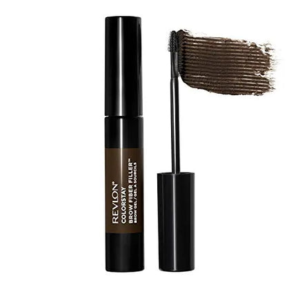 Revlon ColorStay Brow Fiber Filler Gel para Cejas, Voluminizador y Resistente al Agua, 305 Marrón Oscuro, 0.23 fl. oz. - imagen 2