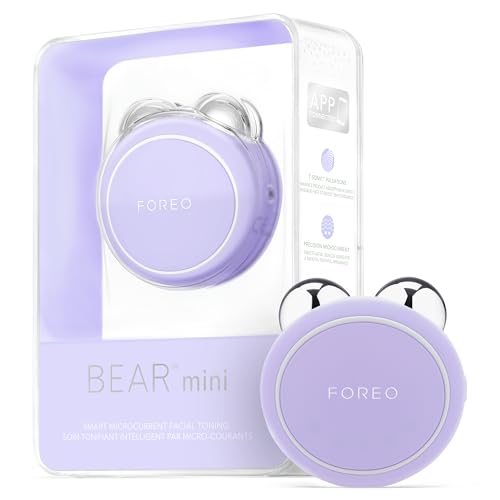 Dispositivo de tonificación facial microcorriente FOREO Bear mini conectado a la app, 3 intensidades, color lavanda - imagen 1