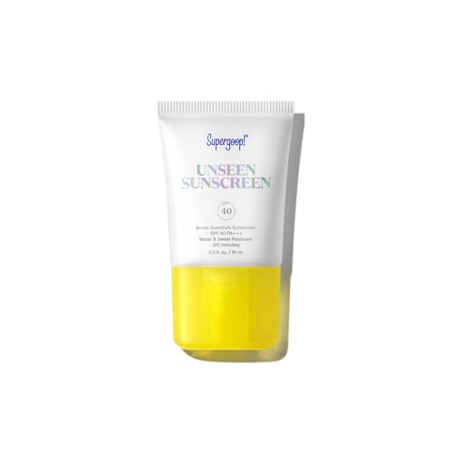 Supergoop! Unseen Sunscreen - SPF 40 - Clear & Invisible Face Sunscreen + Broad Spectrum + Makeup-Gripping r - Weightless, Scentless, Oil Free - For A - imagen 1