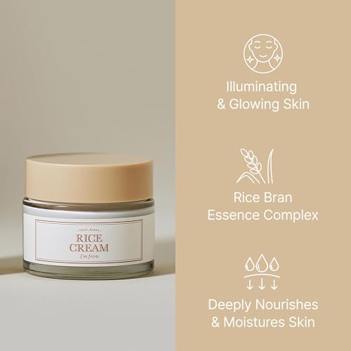 Crema de Arroz [I'm from] 1.69 Onzas, 41% Esencia de Salvado de Arroz con Ceramida | Hidratante, Suaviza y Mejora el Tono de Piel, K Beauty - imagen 1