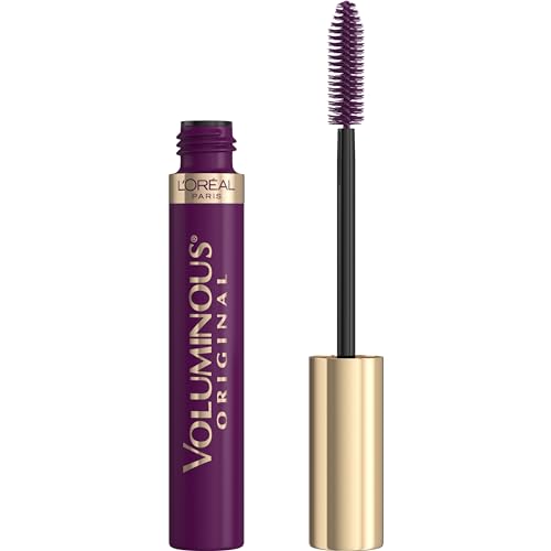 L'Oreal Paris Máscara Voluminizadora Original, Fórmula para Aumentar Volumen y Longitud, Lavable, Púrpura Profundo, 0.26 Fl Oz, 1 Unidad - imagen 4