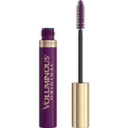 L'Oreal Paris Máscara Voluminizadora Original, Fórmula para Aumentar Volumen y Longitud, Lavable, Púrpura Profundo, 0.26 Fl Oz, 1 Unidad - imagen 4