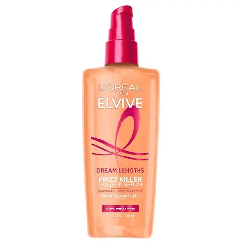 Suero sin enjuague L'Oreal Paris Elvive Dream Lengths Frizz Killer, 3.4 onzas - imagen 1