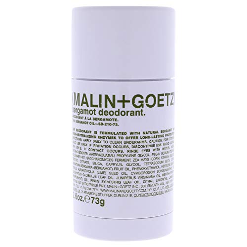 Desodorante MALIN+GOETZ Bergamota, defensa natural contra olores y sudor, para todo tipo de piel, sin residuos, 2.6 Fl Oz - imagen 1