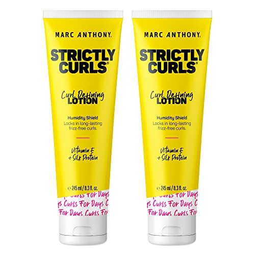 Loción Definidora de Rizos Marc Anthony, Strictly Curls - Paquete de 2 - Gel para Cabello Rizado con Proteína de Seda y Vitamina E - Sin Sulfatos, - imagen 4