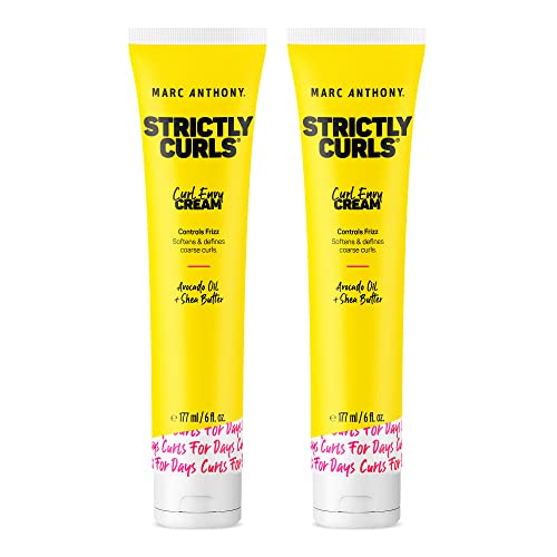 Crema para rizos Marc Anthony con manteca de karité y aceites, define y suaviza cabello rizado y ondulado, paquete de 2 - imagen 1