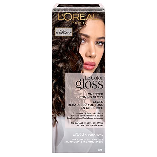 L’Oreal Paris Le Color Gloss Tono Único para Cabello, Transparente, 4 Onzas - imagen 1