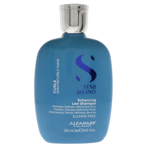 Champú Sin Sulfatos ALFAPARF MILANO Semi di Lino para Cabello Rizado y Ondulado - Hidrata, Nutre y Reduce el Frizz - Fórmula Vegana - 8.45 fl. oz. - imagen 1