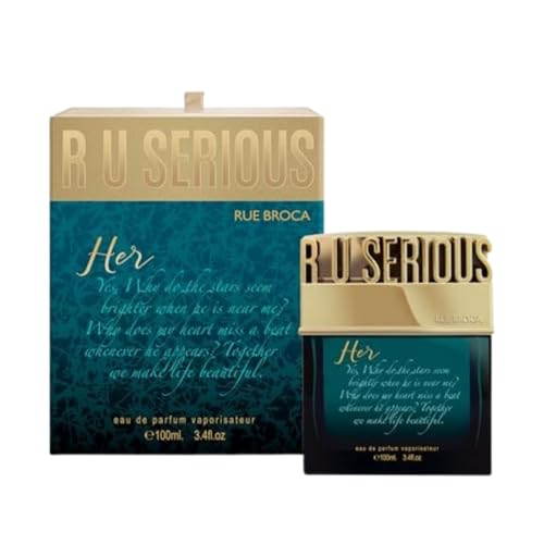 Rue Broca R U Serious Eau de Parfum para Mujeres, 3.4 Fl. Oz – Fragancia Floral Frutal con Notas Amaderadas Cálidas - imagen 1