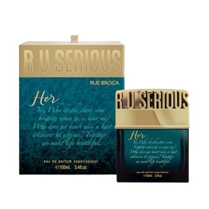 Rue Broca R U Serious Eau de Parfum para Mujeres, 3.4 Fl. Oz – Fragancia Floral Frutal con Notas Amaderadas Cálidas - imagen 2