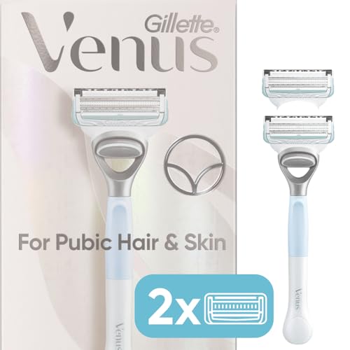 Gillette Venus Maquinillas de Afeitar para Mujeres, Afeitadora de Bikini con 2 Repuestos de Cuchillas, Color Rosa - imagen 1