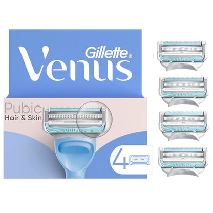 Recambios de Cuchillas para Afeitar Gillette Venus Intimate Grooming para Mujeres con Recortadora de Bikini, 4 Piezas (Paquete de 1) - imagen 4