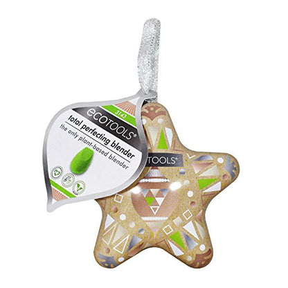 Esponja de Maquillaje EcoTools Edición Limitada Total Perfecting, Regalo de Ornamento Navideño, Ideal para Bases Líquidas y Cremas, 1 Unidad - imagen 3