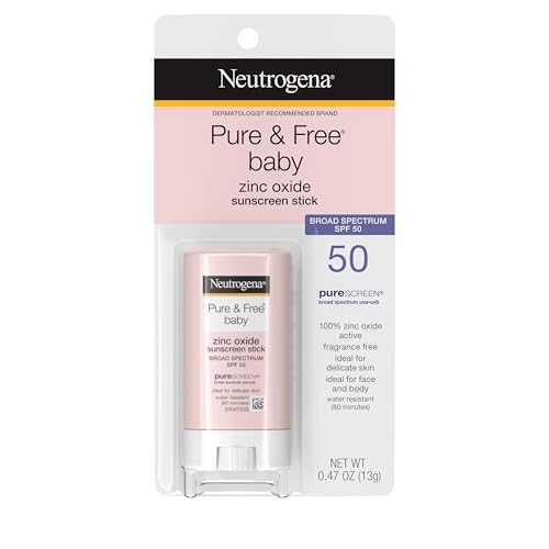 Protector Solar Mineral Neutrogena Pure & Free para Bebés en Barra, SPF 50, Resistente al Agua, Hipoalergénico, 0.47 oz - imagen 4