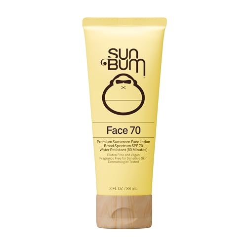 Sun Bum Original Loción Facial Solar SPF 70 - Protector Solar Hidratante de Amplio Espectro con Vitamina E - Sin Fragancia - Tamaño de Viaje - 3 oz - imagen 1