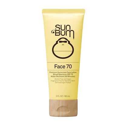 Sun Bum Original Loción Facial Solar SPF 70 - Protector Solar Hidratante de Amplio Espectro con Vitamina E - Sin Fragancia - Tamaño de Viaje - 3 oz - imagen 2