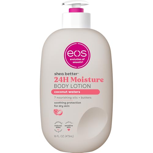 Loción Corporal EOS Shea Better Coconut Waters, Hidratación 24 Horas, Ligera y No Grasosa, Vegana, 16 fl oz - imagen 3
