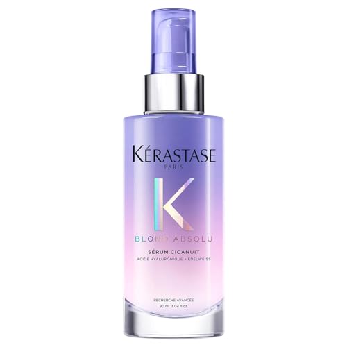 KERASTASE Blond Absolu Cicanuit Serum - Suero Nocturno para el Cabello, Hidrata y Suaviza el Cabello Tratado con Color, con Ácido Hialurónico y Flor - imagen 1