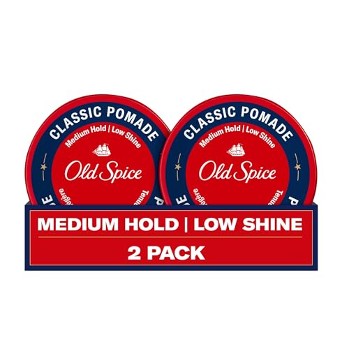 Pomada para Cabello Old Spice para Hombre, Fijación Media, Bajo Brillo, Estilo Masculino, 2.22 oz Cada Uno, Paquete Doble - imagen 1