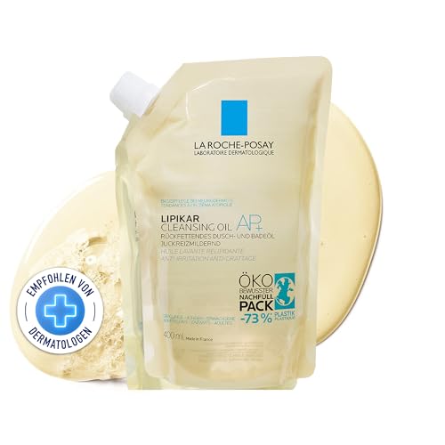 La Roche-Posay Lipikar AP+ Aceite Limpiador Espumoso Suave, Limpiador de Aceite para Cara y Cuerpo con Niacinamida, Hidratación 24 Horas, Sin - imagen 1