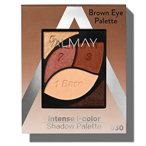 Paleta de Sombras Almay para Ojos, Maquillaje de Ojos de Larga Duración, Enriquecida con Vitamina E Antioxidante, Hipoalergénica, 010 Ojos Marrones, - imagen 1