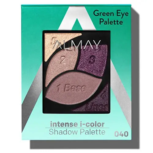 Paleta de Sombra de Ojos Almay, Maquillaje de Ojos de Larga Duración, Enriquecida con Vitamina E Antioxidante, Hipoalergénica, 040 Ojos Verdes, 0.1 Oz - imagen 1