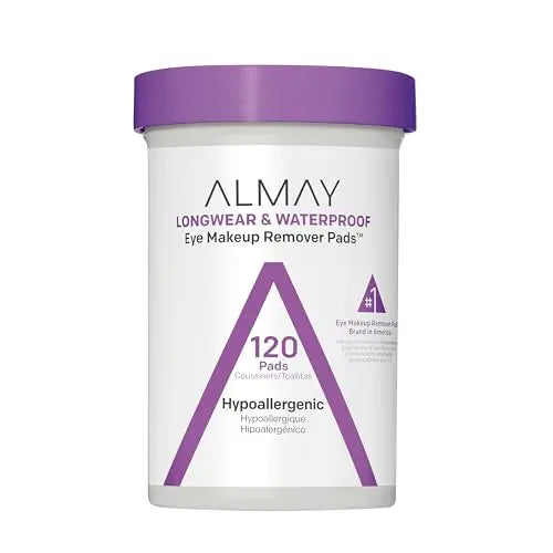 Almay Toallitas Desmaquillantes, Larga Duración y Resistente al Agua, Hipoalergénicas, Sin Fragancia, Probadas por Dermatólogos y Oftalmólogos, 120 - imagen 1