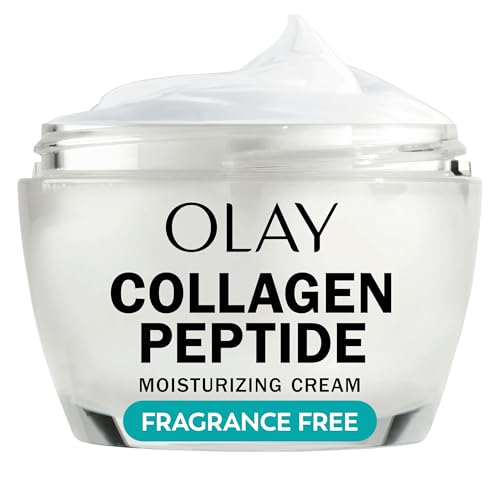 Crema Hidratante Facial Olay con Péptidos de Colágeno, Anti-Envejecimiento, Libre de Fragancia, No Grasosa, 1.7 Oz - imagen 4