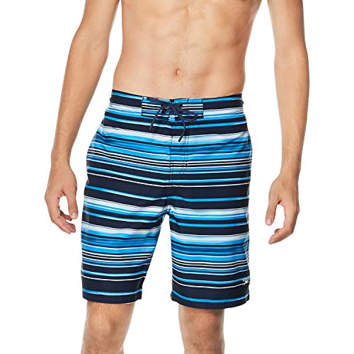 Speedo Traje de Baño para Hombre, Pantalón Corto de Nadar a la Rodilla, Estilo Bondi a Rayas - imagen 2