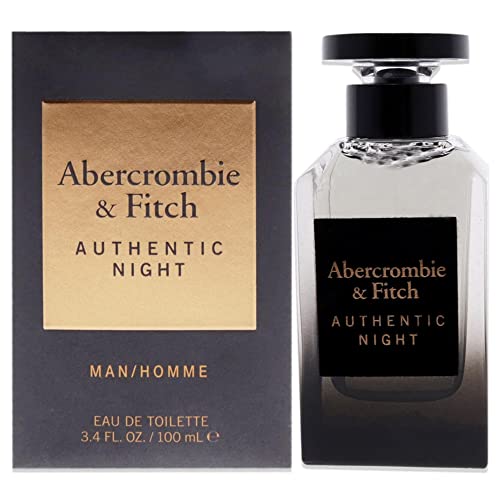 Abercrombie & Fitch Authentic Night Perfume para Hombre EDT Spray 3.4 oz - imagen 1