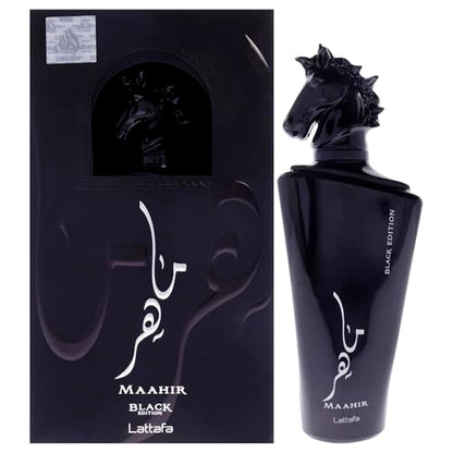 Lattafa Maahir Black Edition Eau De Parfum Spray Unisex, 3.4 Onzas - imagen 4