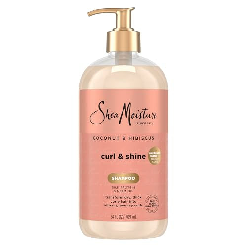 Champú Shea Moisture de Coco y Hibisco, para Cabello Rizado y Grueso, Limpieza e Hidratación, 24 Fl oz - imagen 1