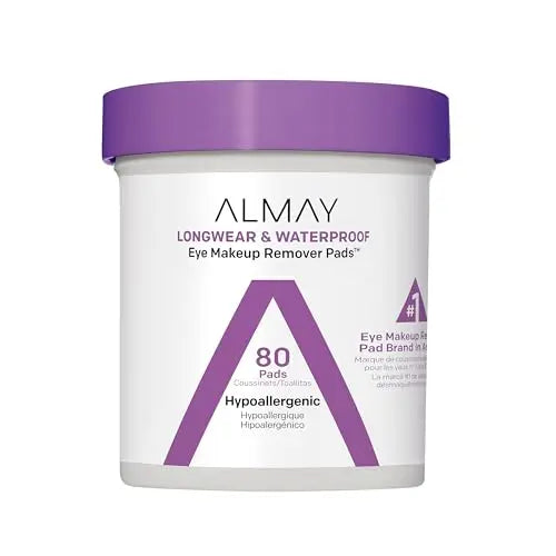 Almay Toallitas Desmaquillantes, Larga Duración y Resistente al Agua, Hipoalergénicas, Sin Fragancia, Probadas por Dermatólogos y Oftalmólogos, 80 - imagen 1